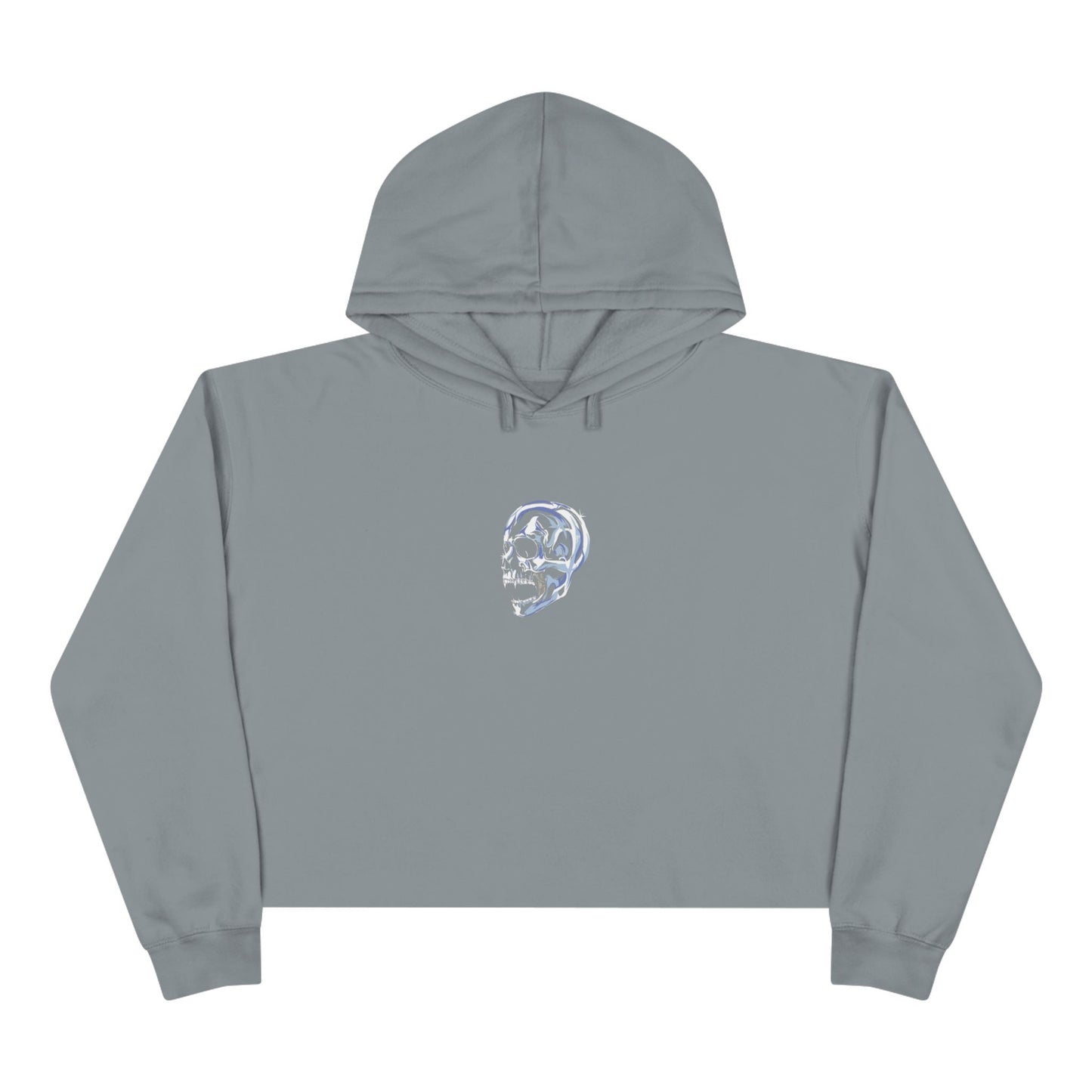 Skull Cropped Hoodie