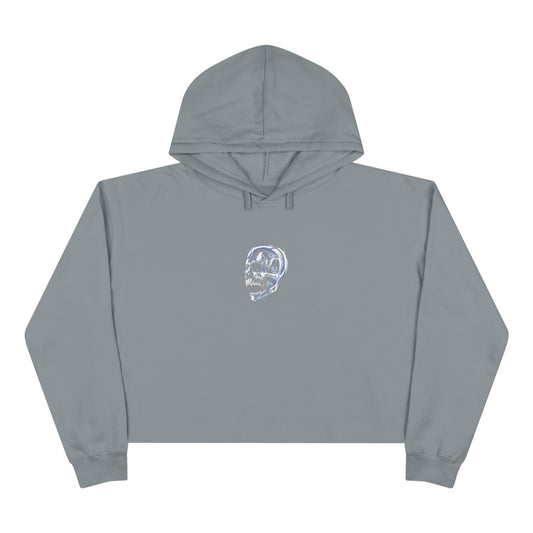 Skull Cropped Hoodie