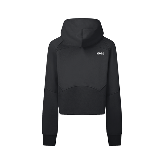 Cropped Zip-up Hoodie