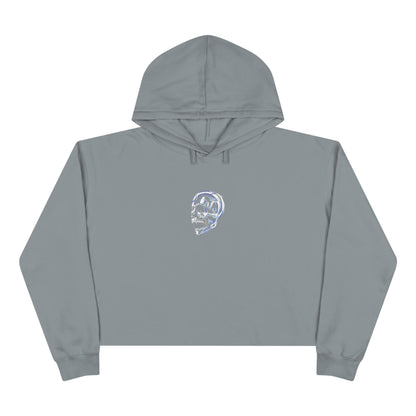 Skull Cropped Hoodie
