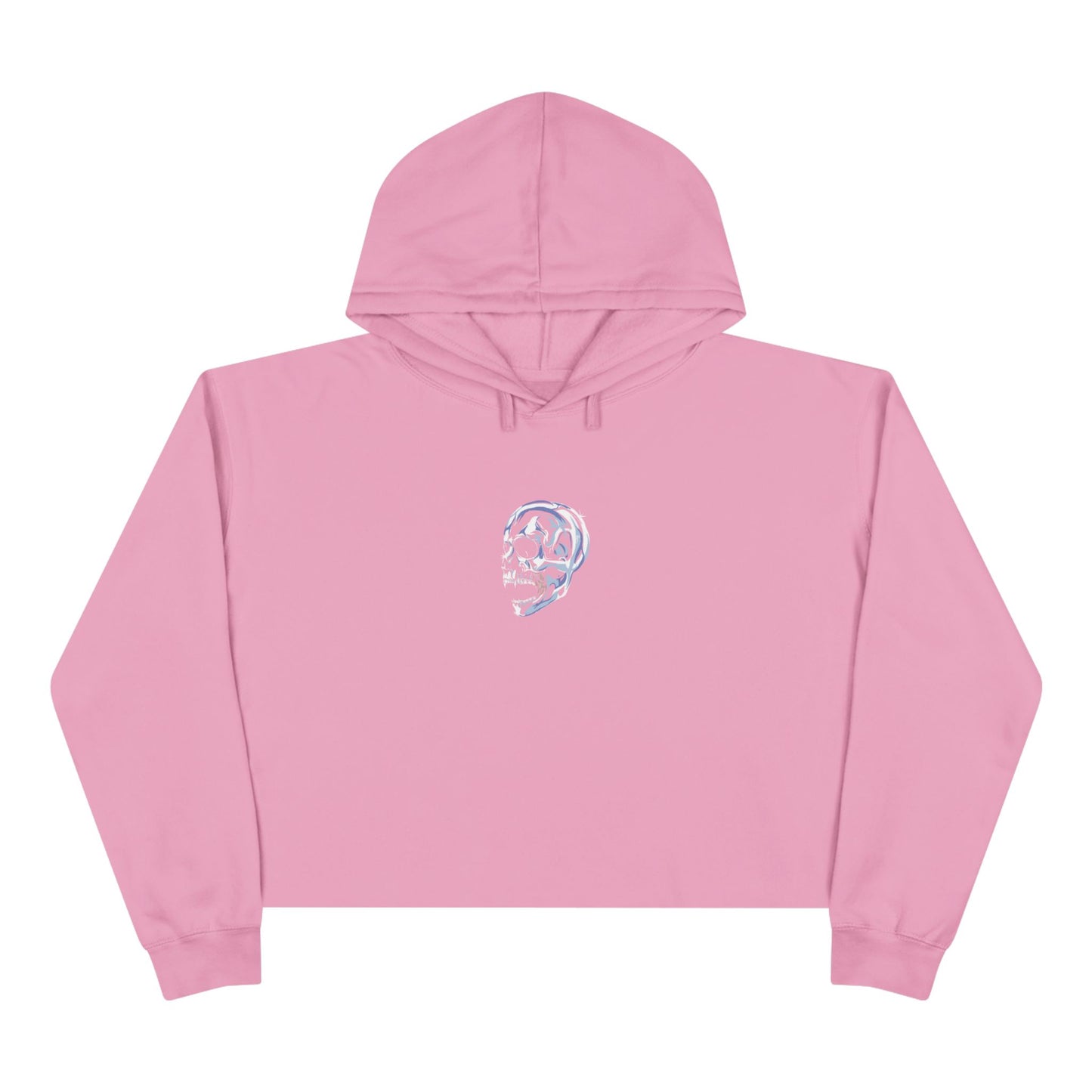 Skull Cropped Hoodie