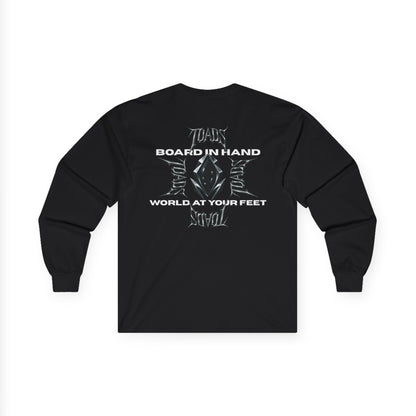 "World at your feet" long-sleeve tee