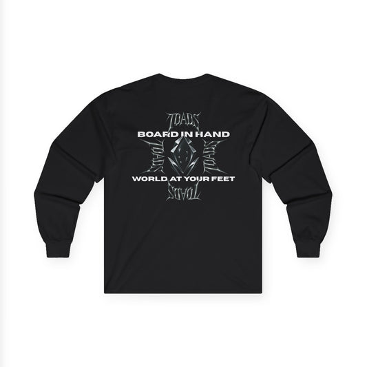 "World at your feet" long-sleeve tee