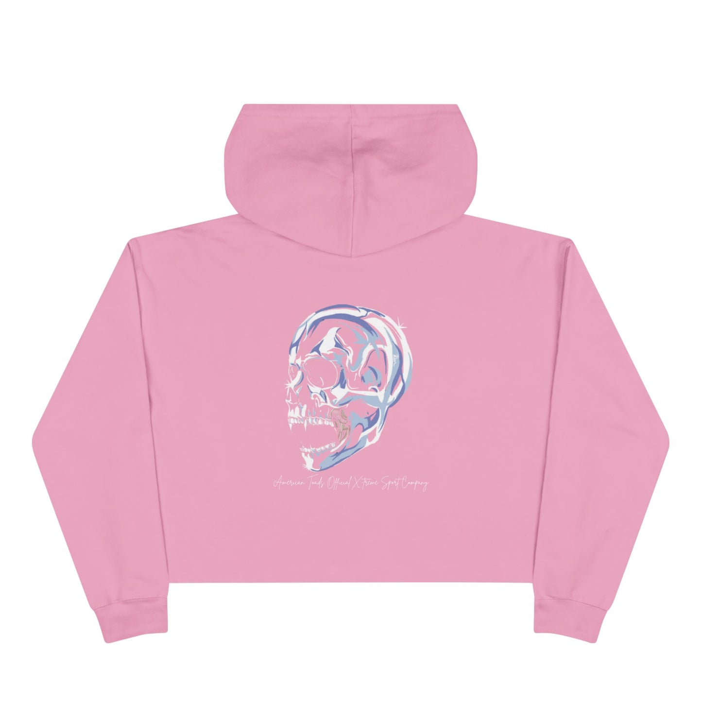 Skull Cropped Hoodie