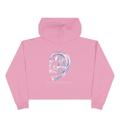 Skull Cropped Hoodie