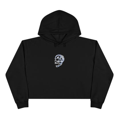 Skull Cropped Hoodie