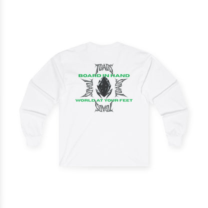 "World at your feet" long-sleeve tee