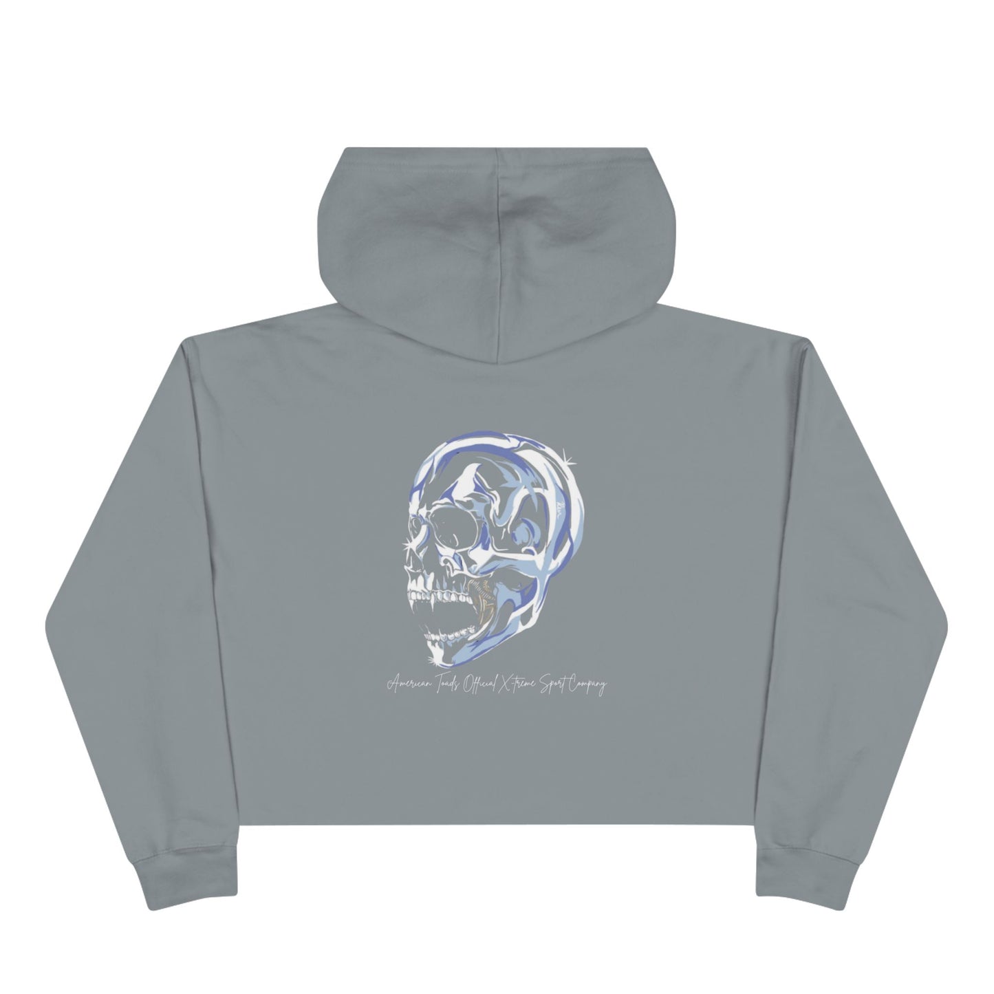 Skull Cropped Hoodie