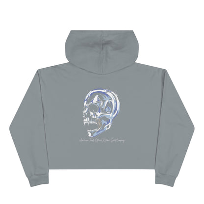 Skull Cropped Hoodie