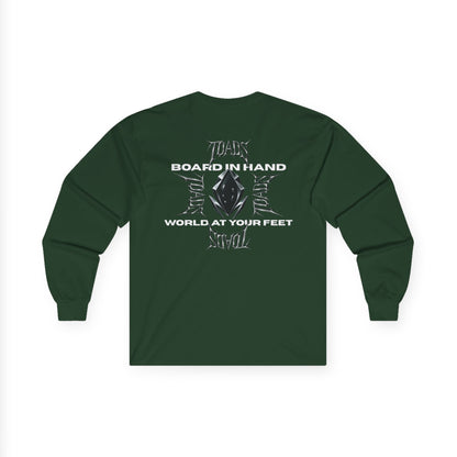 "World at your feet" long-sleeve tee