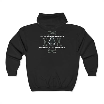 ‘World at Your Feet’ Zip-up Hoodie